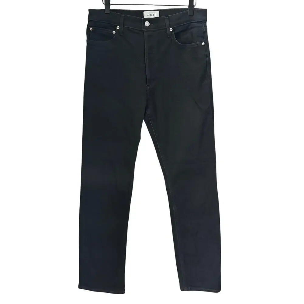 AGOLDE 90's Pinch Waist Straight Long Jeans in 